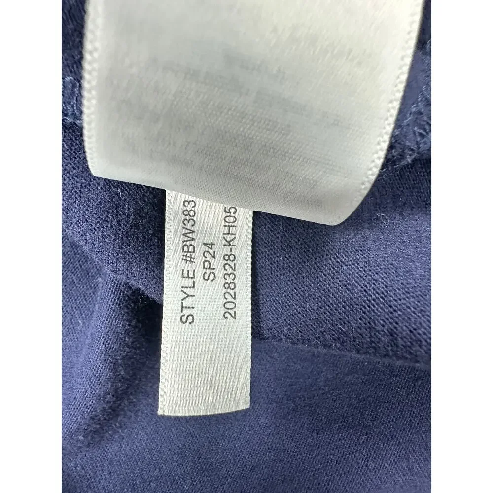 J. Crew Sueded Jersey Cotton Classic Polo Navy — Size XL